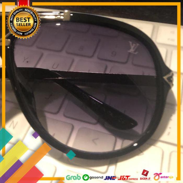 PROMO.. KACAMATA PRIA LV AVIATOR PILOT BLACK SUNGLASSES MEN FASHION FULL SET ..TERMURAH