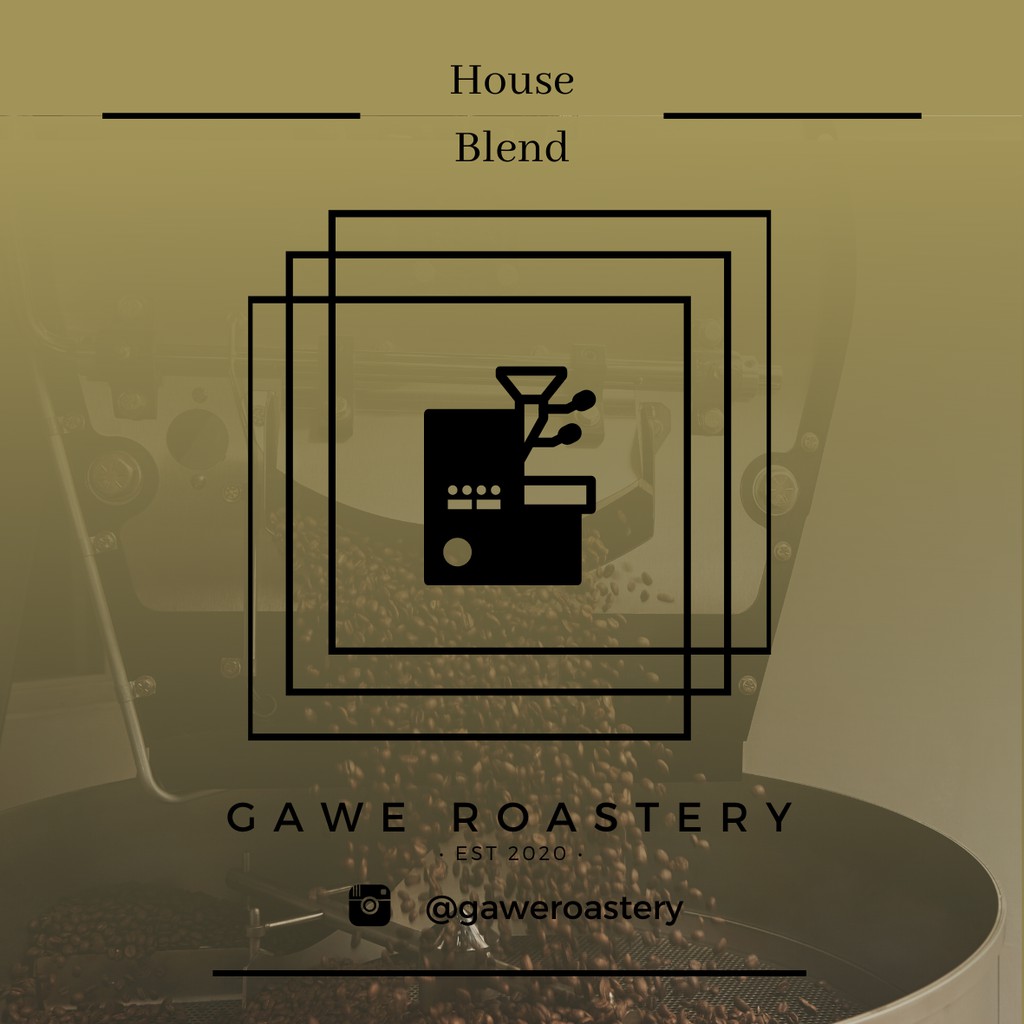 

Gawe Roastery - biji kopi arabica 100% Houseblend