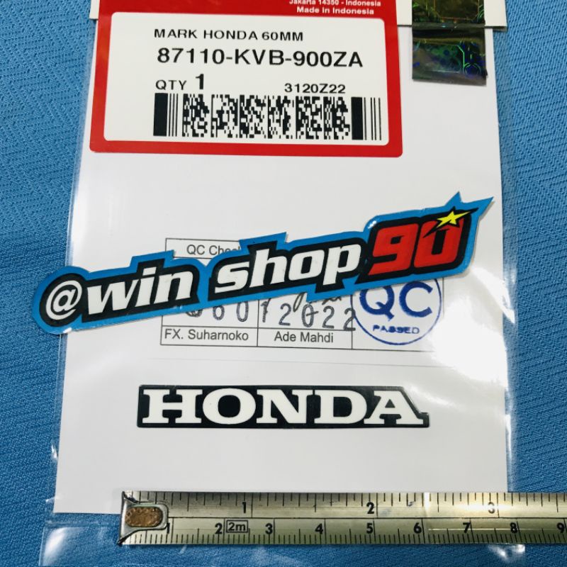 stiker sticker logo emblem motor honda mark honda 60mm universal motor honda original