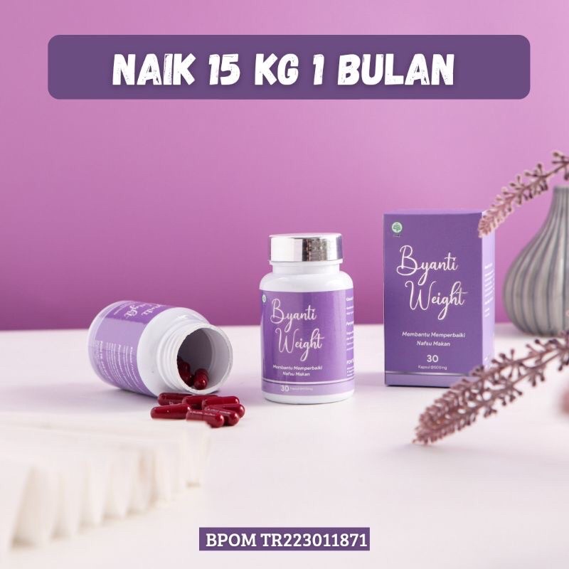 [ COD ] PENGGEMUK BADAN AMPUH BPOM | OBAT PENGGEMUK BADAN | BYANTI WEIGHT