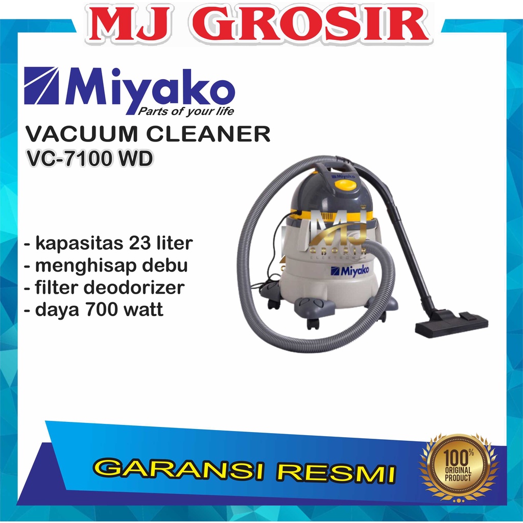 VACUUM CLEANER PENGHISAP DEBU MIYAKO VC 7100 WD VC-7100WD