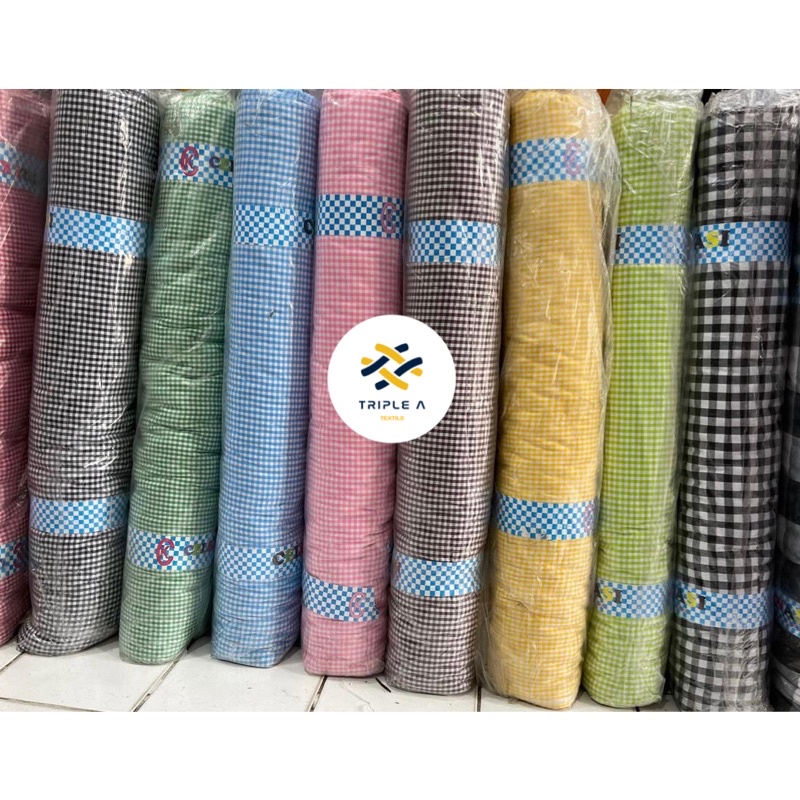 KATUN CHELE MOTIF KOTAK 1/2 METER TERMURAH || KAIN BATIK || KAIN KATUN || KAIN TILE || KAIN SATIN