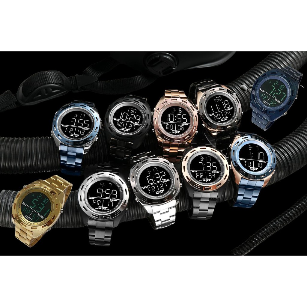 (BW)JAM TANGAN PRIA SPORTY TERBARU 2021 DIESEEL STAINLIS STEEL ANTI AIR DSL-9289