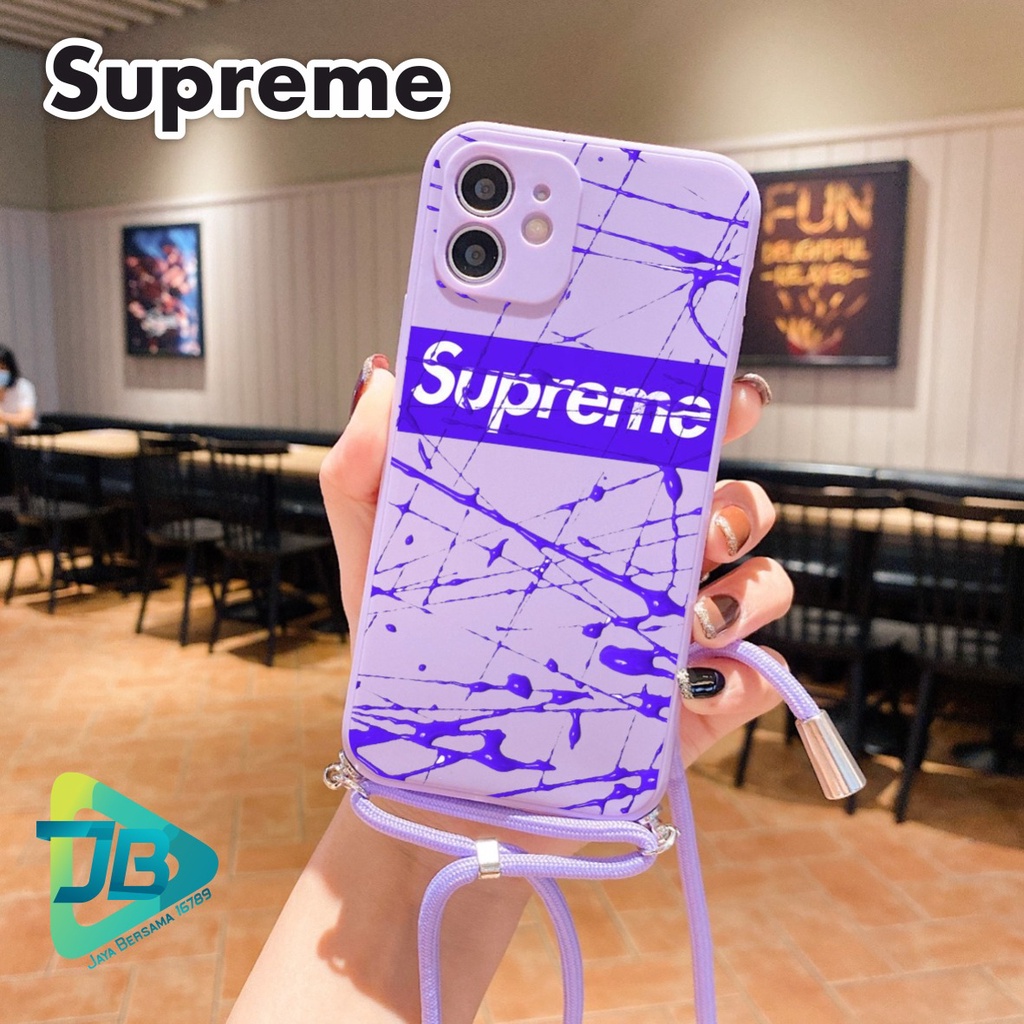 SOFTCASE SILIKON SLINGCASE TALI LANYARD STRAP PHONE MACARON PELINDUNG KAMERA SPORT OPPO VIVO SAMSUNG XIAOMI REALME IPHONE ALL TYPE JB5401