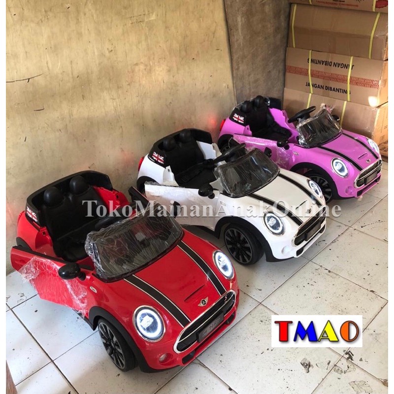 Mobil Aki Anak PMB MINI COOPER MORTEIN 7188 M7188 Mainan Anak Remot Kontrol Murah-4