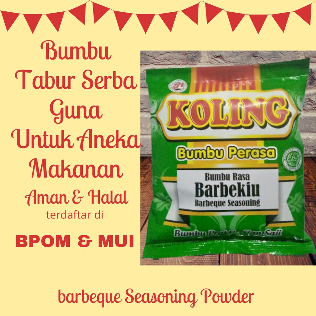 

Koling Bumbu Tabur Instan Serba Guna Rasa Barbekiu|Bumbu siap pakai Untuk Aneka Makanan Dan masakan