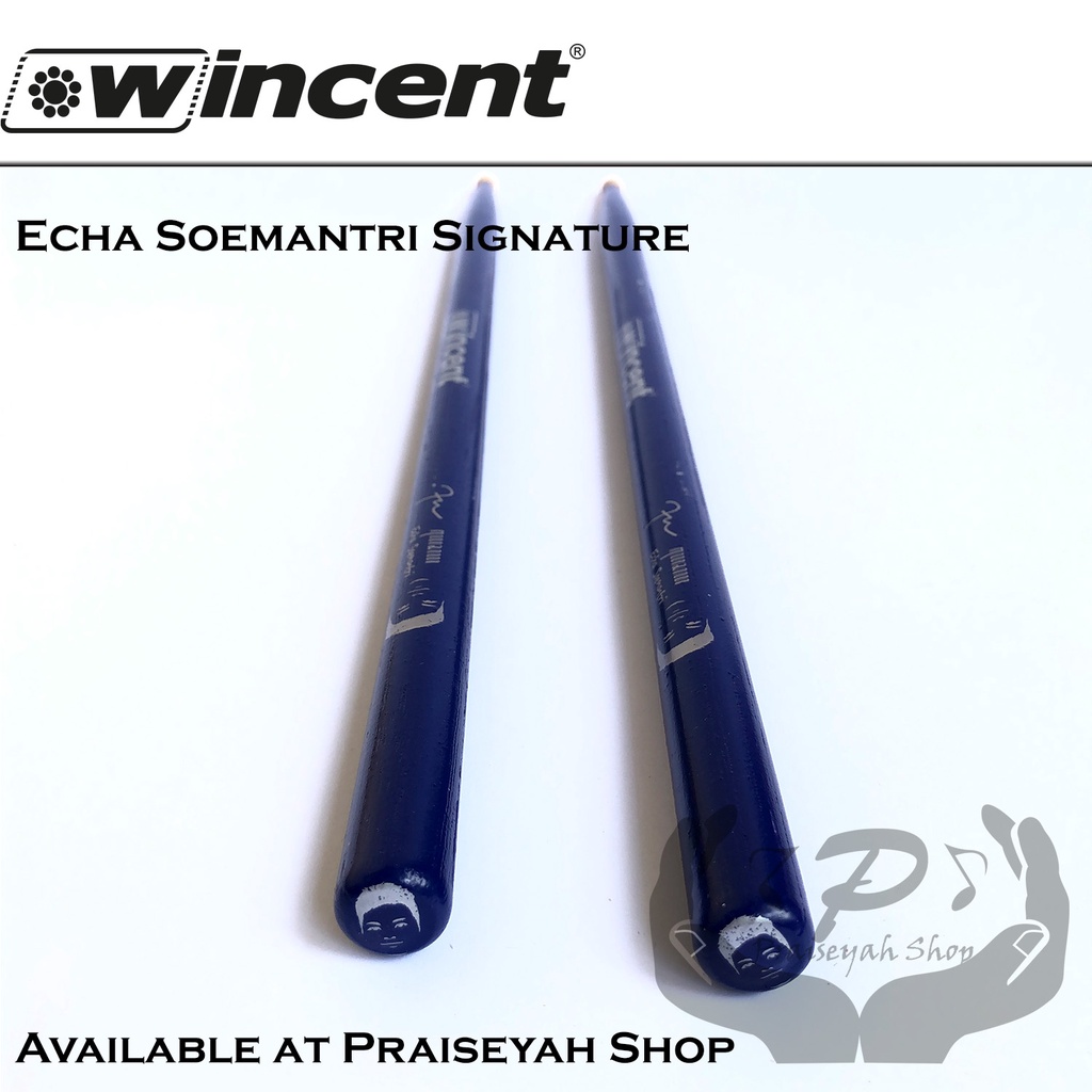 Echa Soemantri Signature Stick Drum Wincent YES Stik Panjang 5A XXL Biru Dan Natural