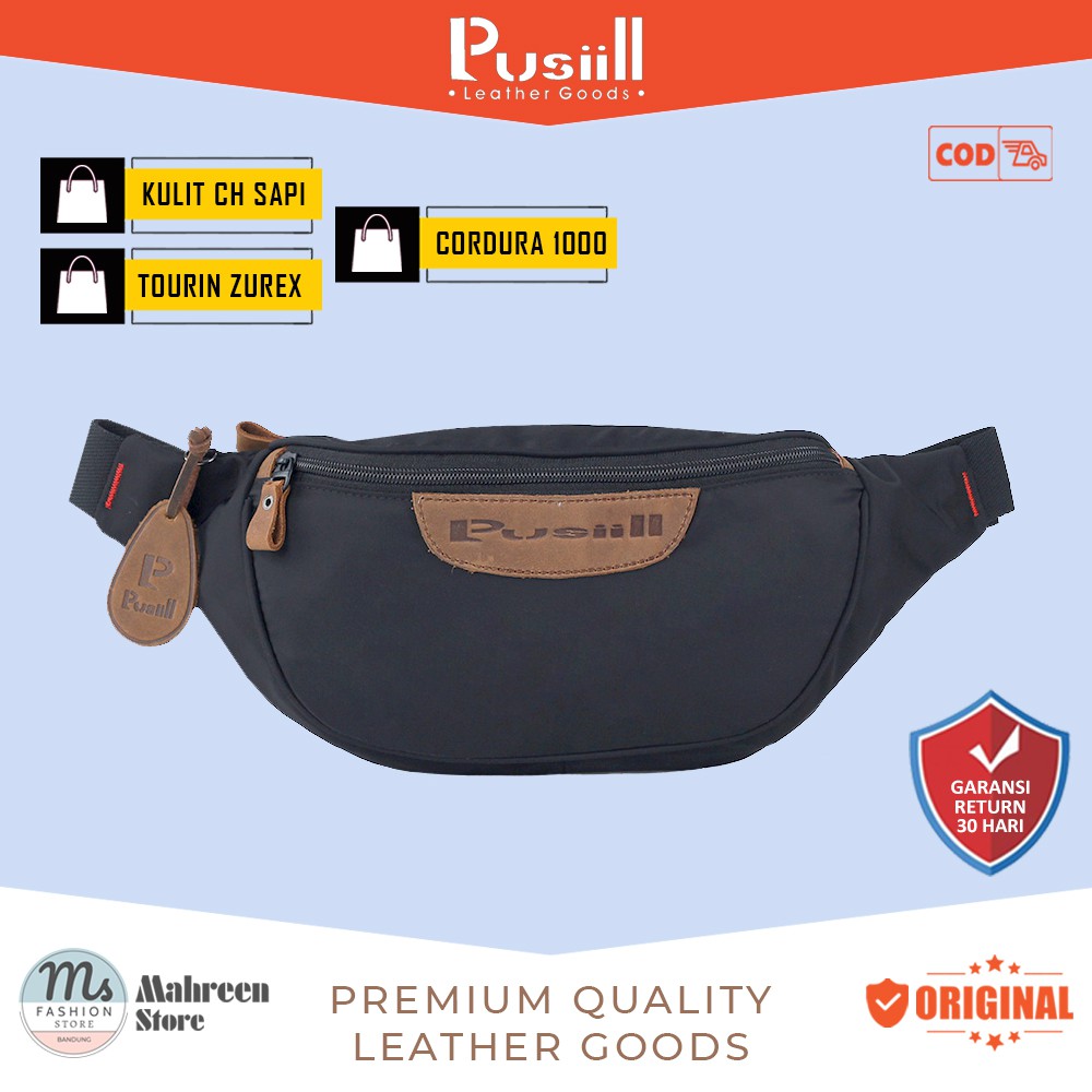 Tas Waist Bag Tas Selempang Kombinasi Kulit Original Pusiill | XM 505