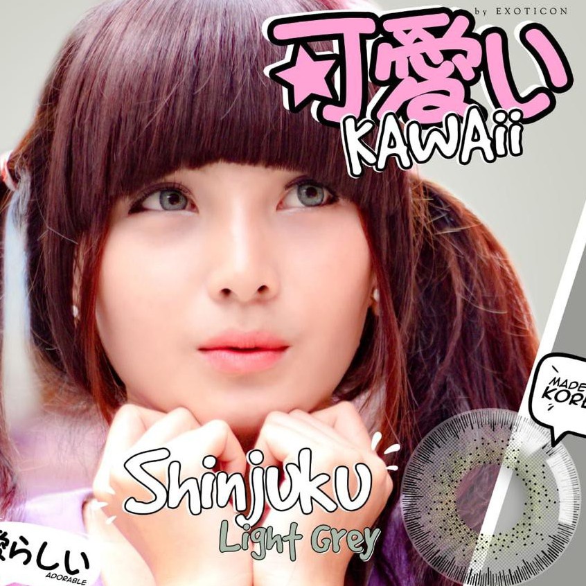 SOFTLENS X2 KAWAII ( LIGHT GREY -0.50 S.D -6.00 ) 14.5 MM BY EXOTICON