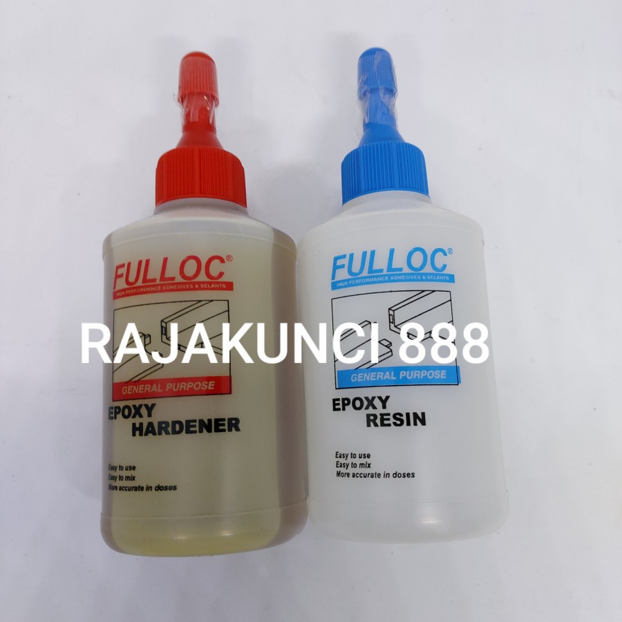 

Lem epoxy FULLOC Lem epoxy hardener Lem besi Lem kayu 0.25kg - Merah Biru