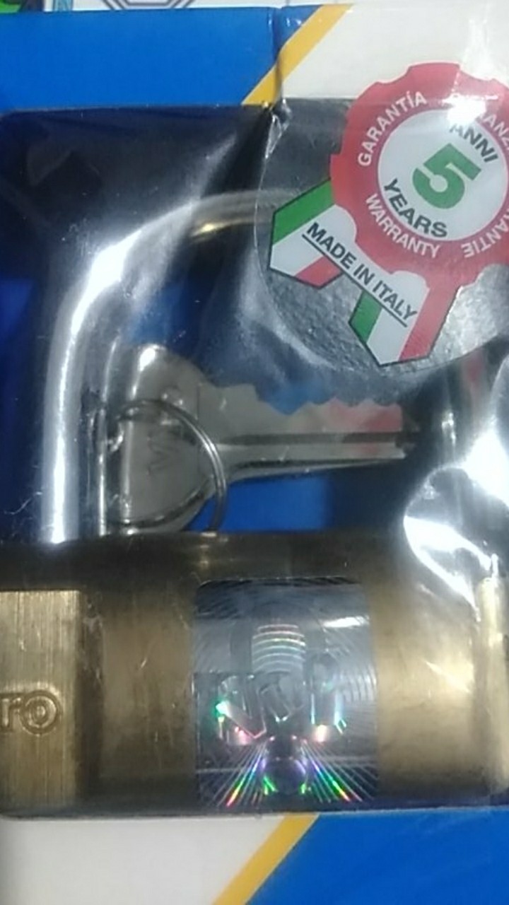 Gembok Viro Bulat 70mm Asli Italy Rumah Pagar Ruko Kantor Gudang