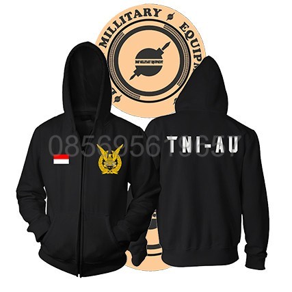 Jaket zipper Tni Au Angkatan Udara