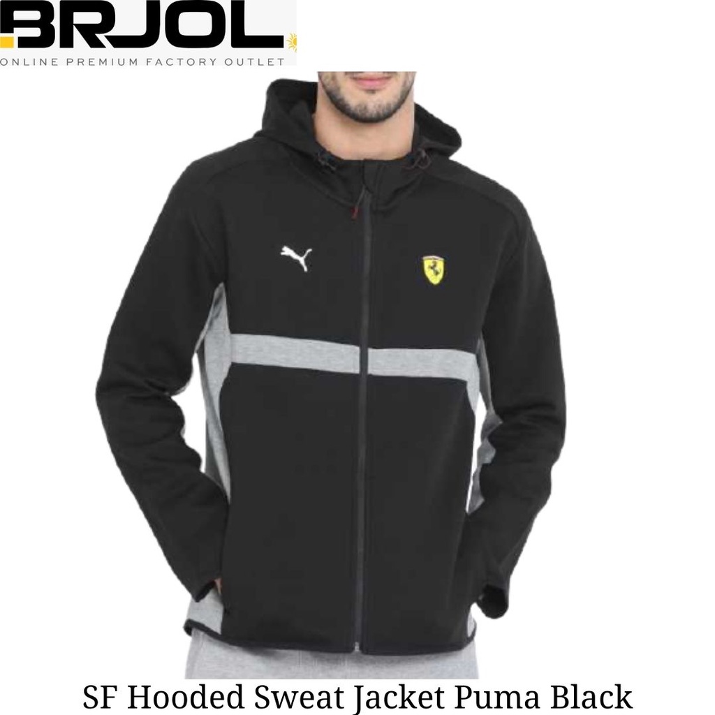 JAKET PRIA ORIGINAL PUMA SF Hooded Sweat Jacket Puma 57670702 Black