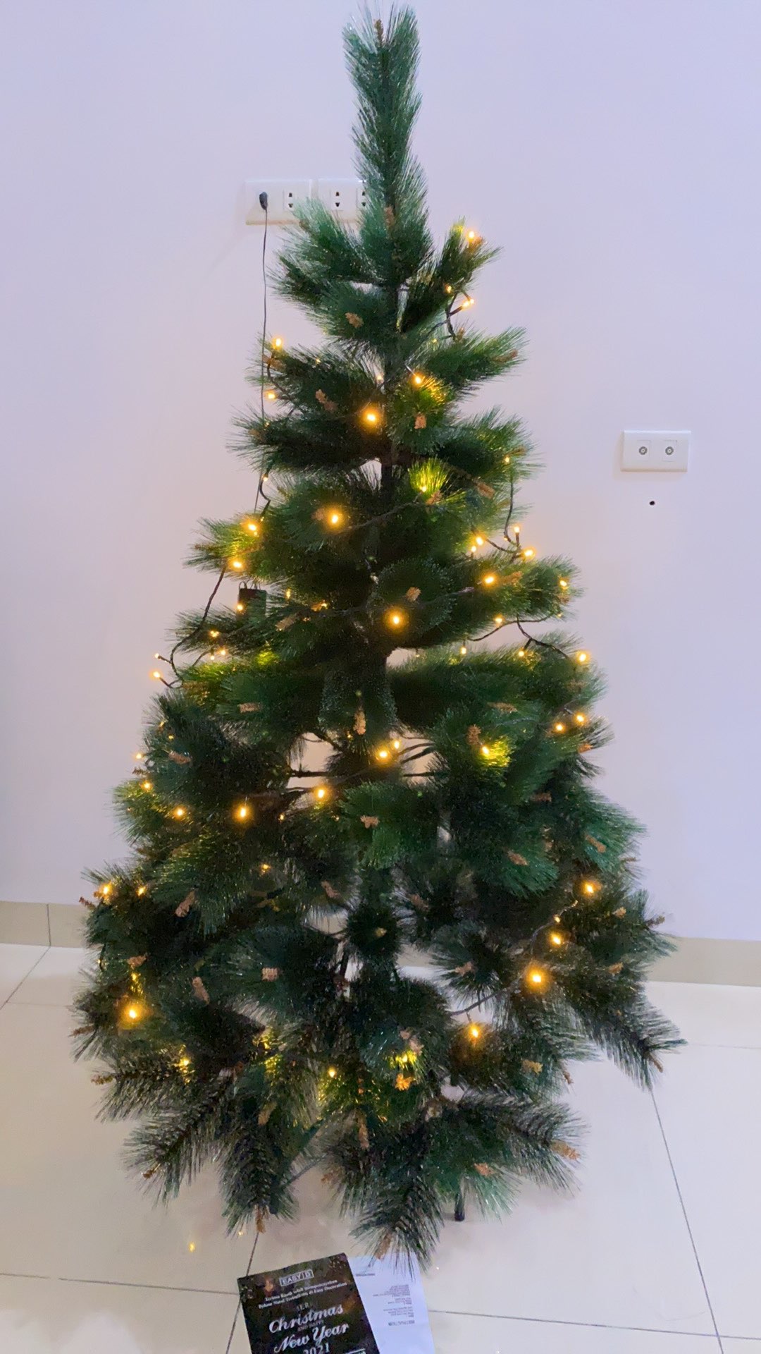 Pohon Natal Jarum Premium Tinggi 1.5 Meter 150 Cm 5 Feet Ft Tipe Pine Christmas Tree