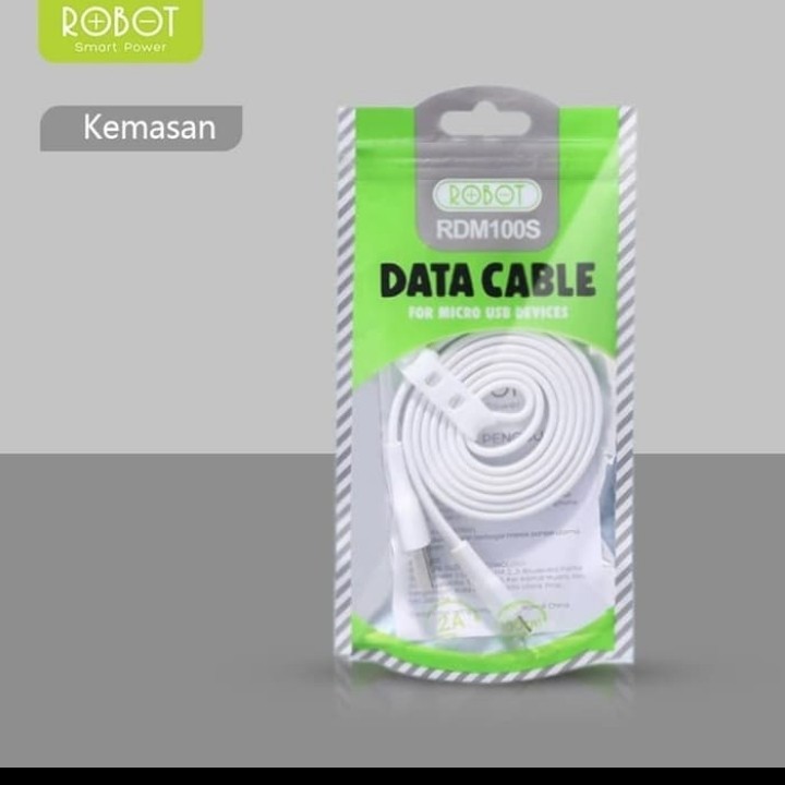 Robot 1M RDM100S Data Cable Micro 2A White