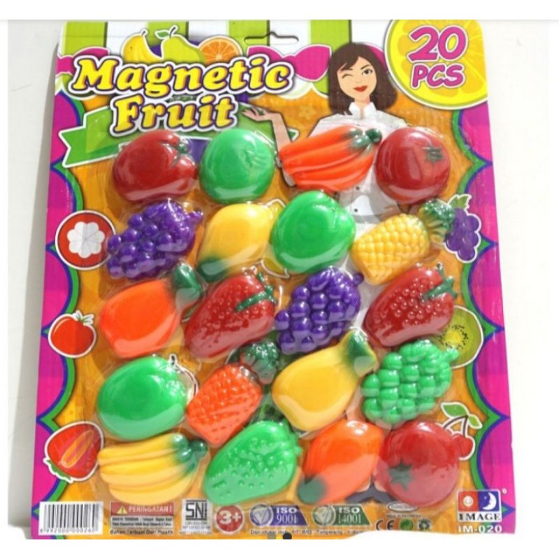 Mainan Anak Magnetic Buah / Tempelan di Kulkas IM 020/ BC