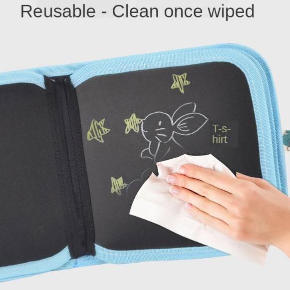 

WOW MURAH (Pimenova) buku gambar portable / magic book / black book portable 14 halaman free 12 spidol^^