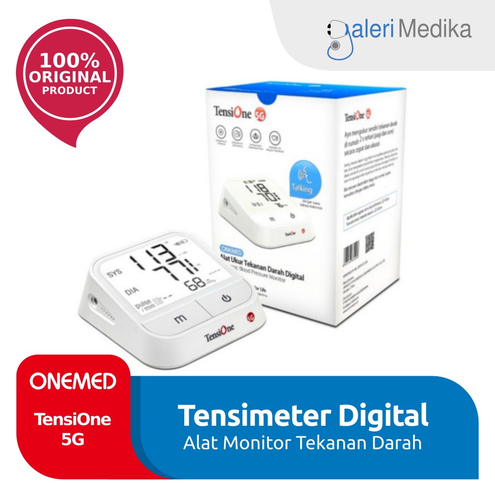 Tensimeter Digital OneMed 5G Tensi Digital TensiOne Dengan Suara