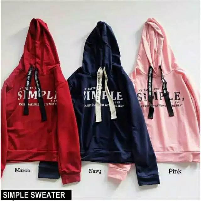 Fourfashion SWEATER SIMPLE HODDIE