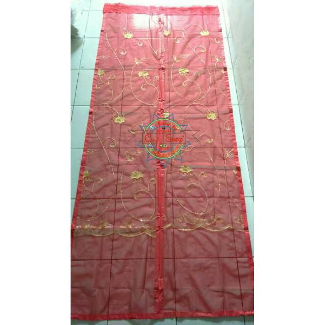 BIG PROMO tirai pintu magnet anti nyamuk murah bordir BIG PROMO tirai pintu magnet anti nyamuk murah bordir
