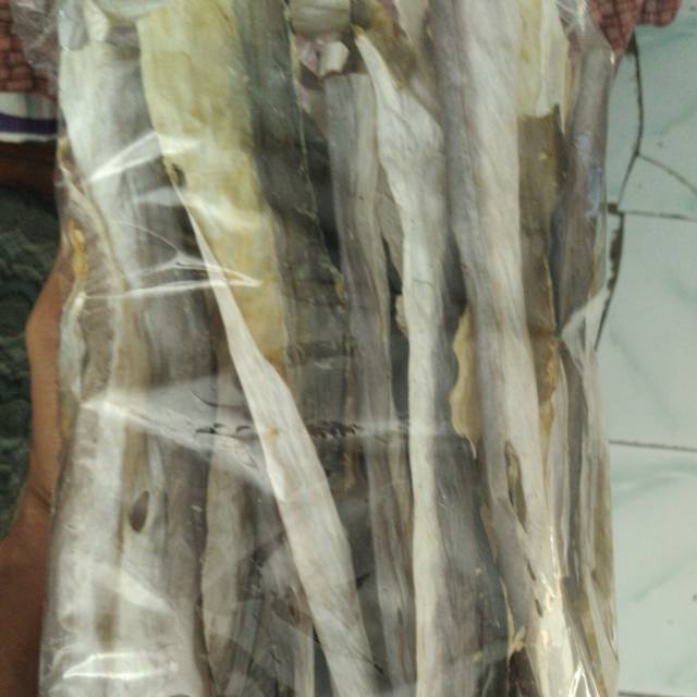 

Kerupuk kulit ikan mentah