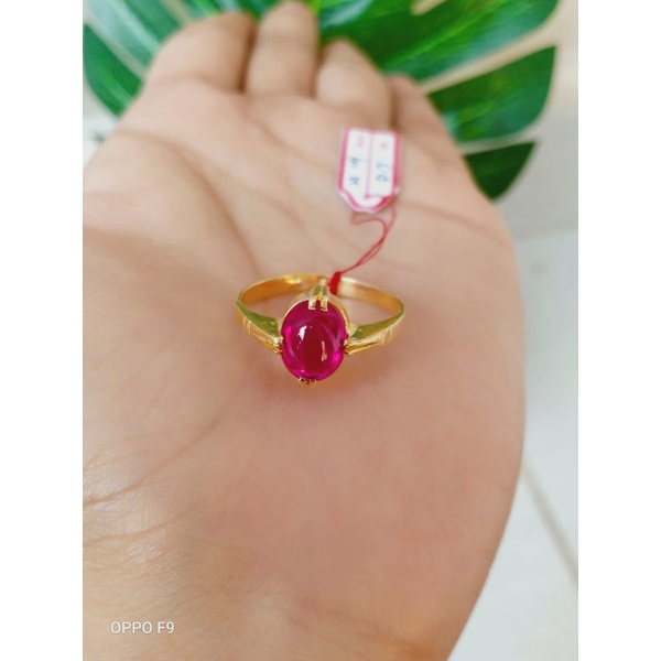 cincin perak lapis emas 22karat