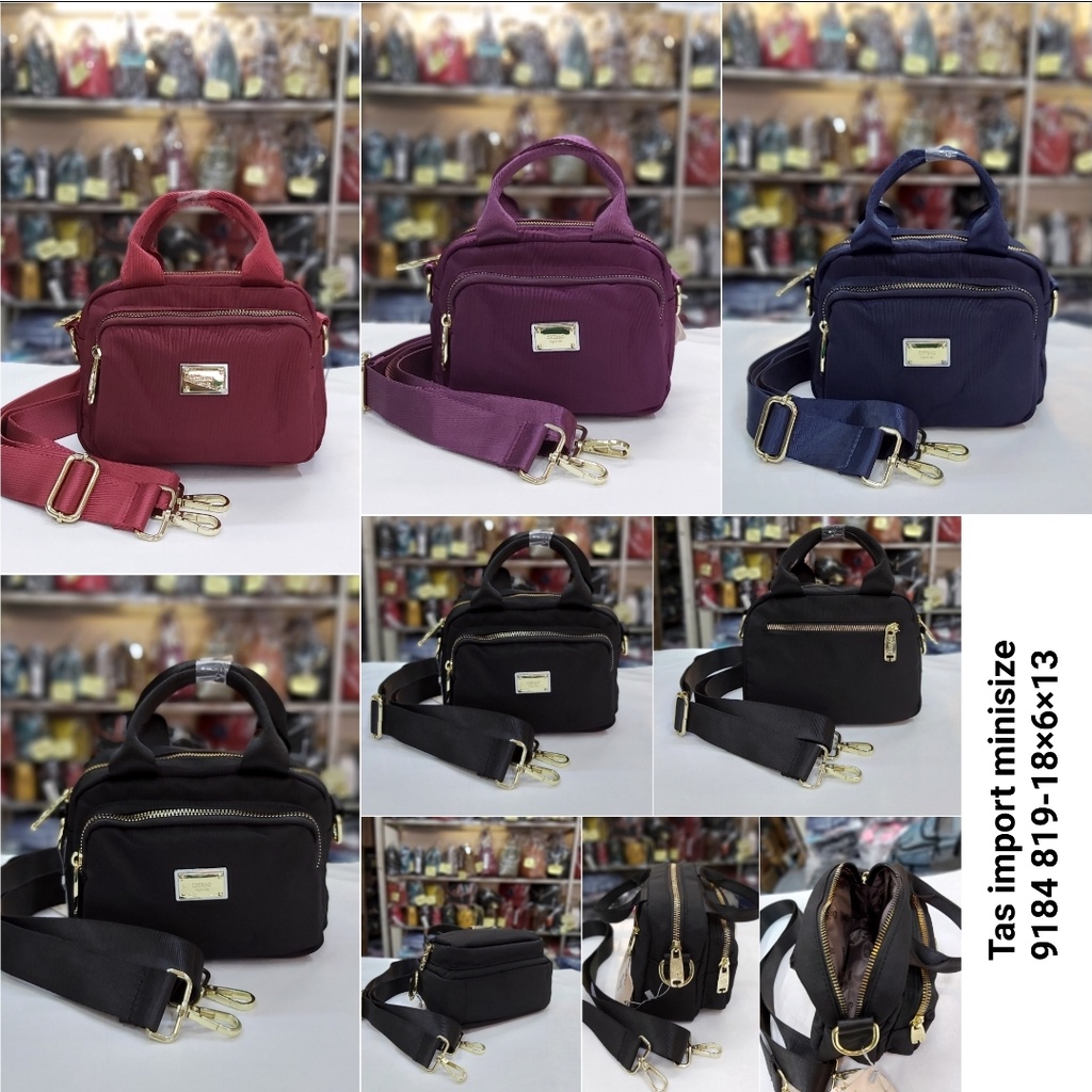 Tas import selempang parasut multifungsi fashion wanita