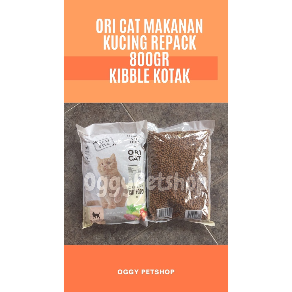 Makanan Kucing ORI CAT ADULT Kibble Ikan/Kotak Kemasan 800g | ORICAT ADULT BAIM