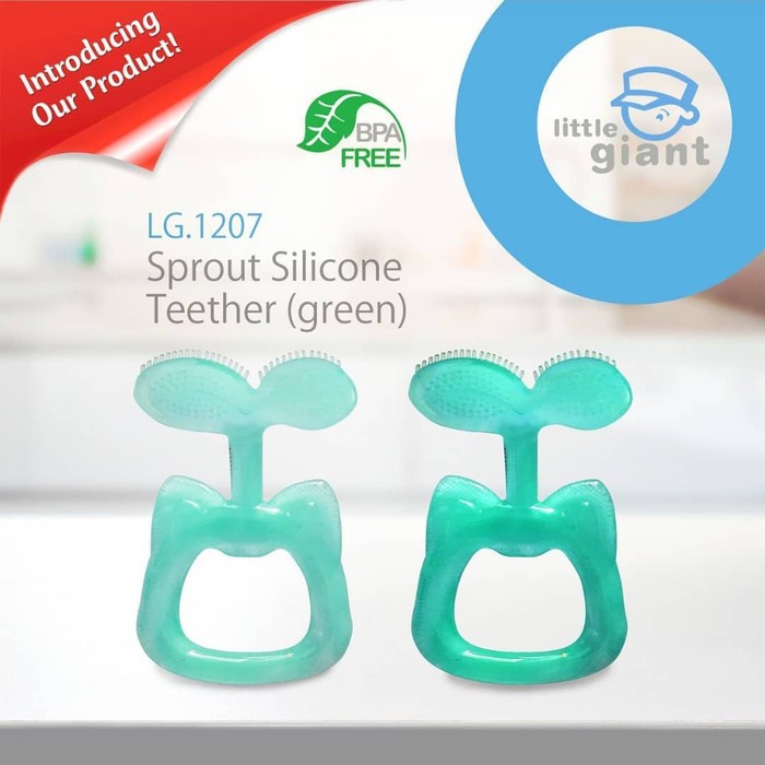 Little Giant Sprout Silicone Teether - Mainan Gigit Gigitan Gigi Bayi