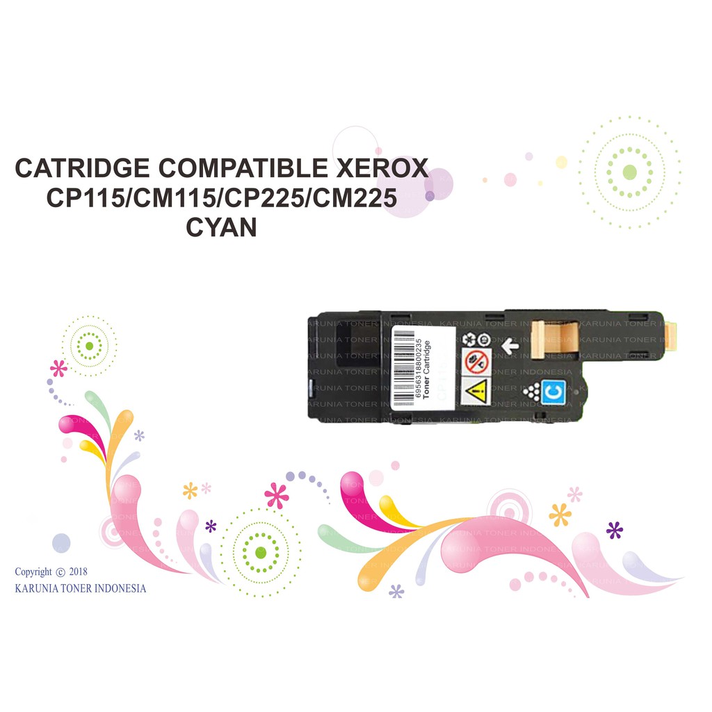 CATRIDGE COMPATIBLE XEROX Cp115/CM115/CP225/CM225 CYAN