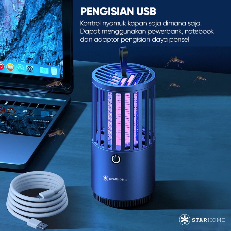 Lampu Nyamuk Perangkap Nyamuk StarHome dengan Cahaya Biru UV Lampu Tidur Mosquito Killer Lamp LED Light BG-003