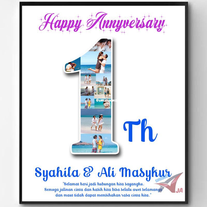 edit foto colase angka kolase angka collase angka untuk hadiah ulang tahun, anniversary dll