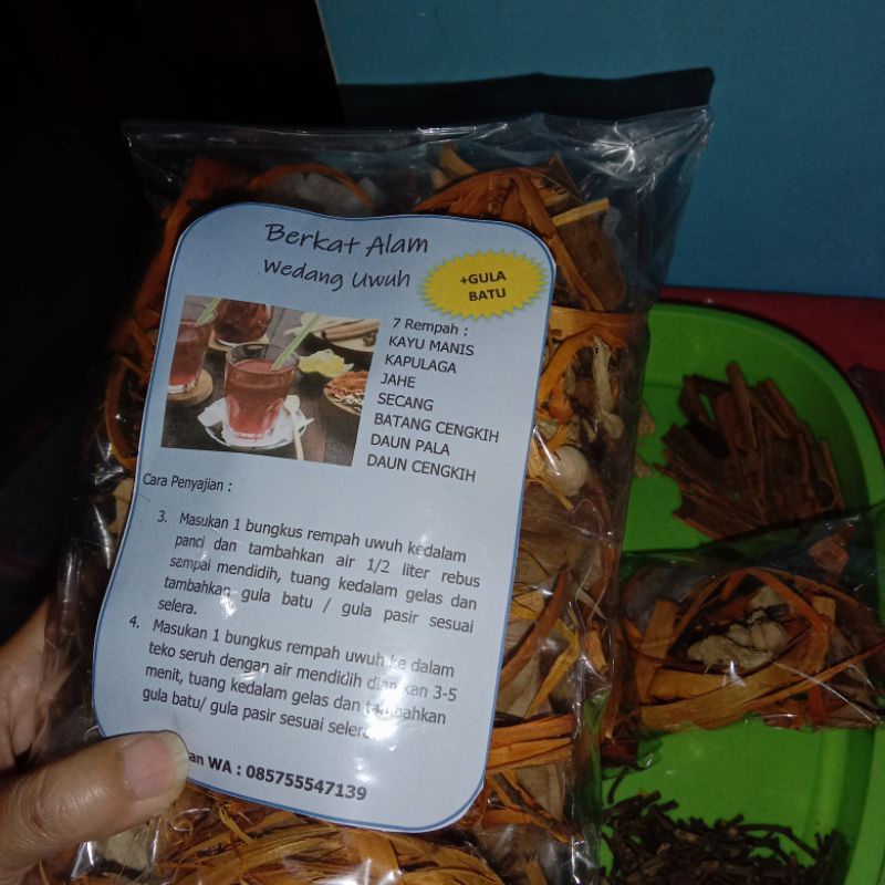 

Wedang Uwuh rempah / gula batu / gula jawa