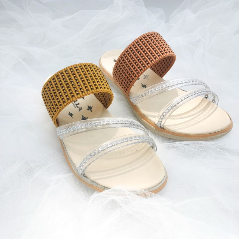 Sandal Anak 26-35  Model Simple Mix Jelly Lentur (Angela)