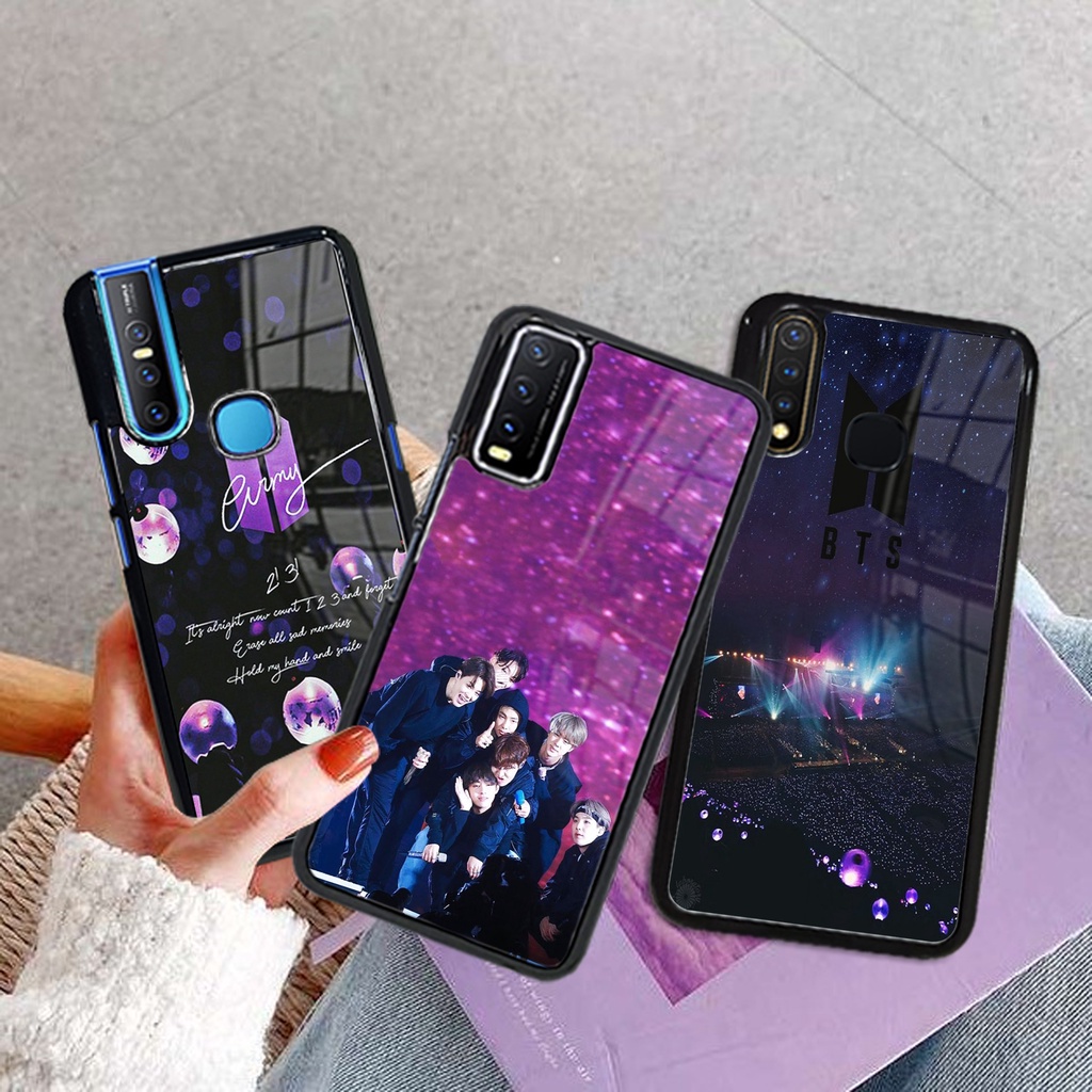 (V18) Case Glossy Vivo Y12 Y15 Y17 Y12S Y20 Y20S Y30 Y50 Y51 V20 SE Casing Pelindung hp bt kpop