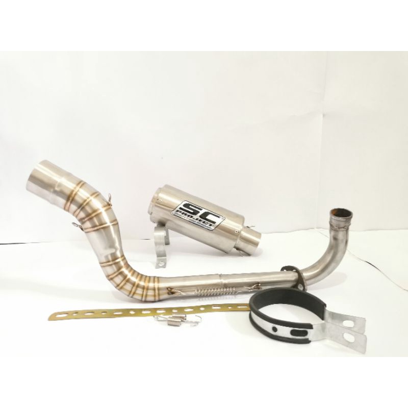 knalpot Racing Stainless purbalingga SC TITAN motor mio fino soul GT freego xeon