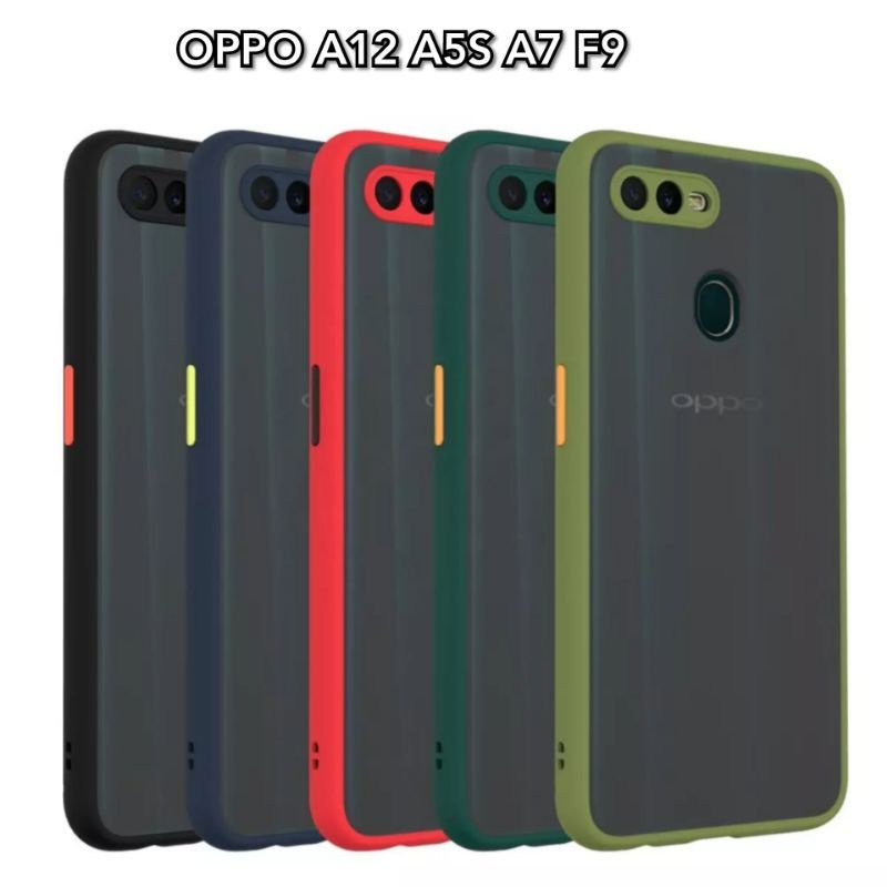 CASE Oppo A5s Oppo A7 Oppo A12 Oppo F9 casing premium New pelindung camera 360