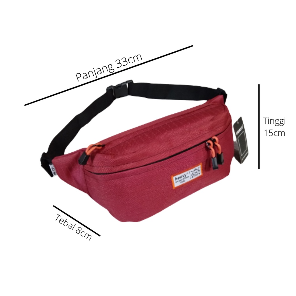 Tas Heavy - Tas Pinggang Pria Heavy - Waistbag pria heavy