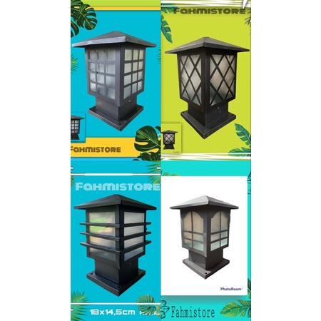 LAMPU PILAR LAMPU PENGHIAS PAGAR, PENGHIAS TAMAN