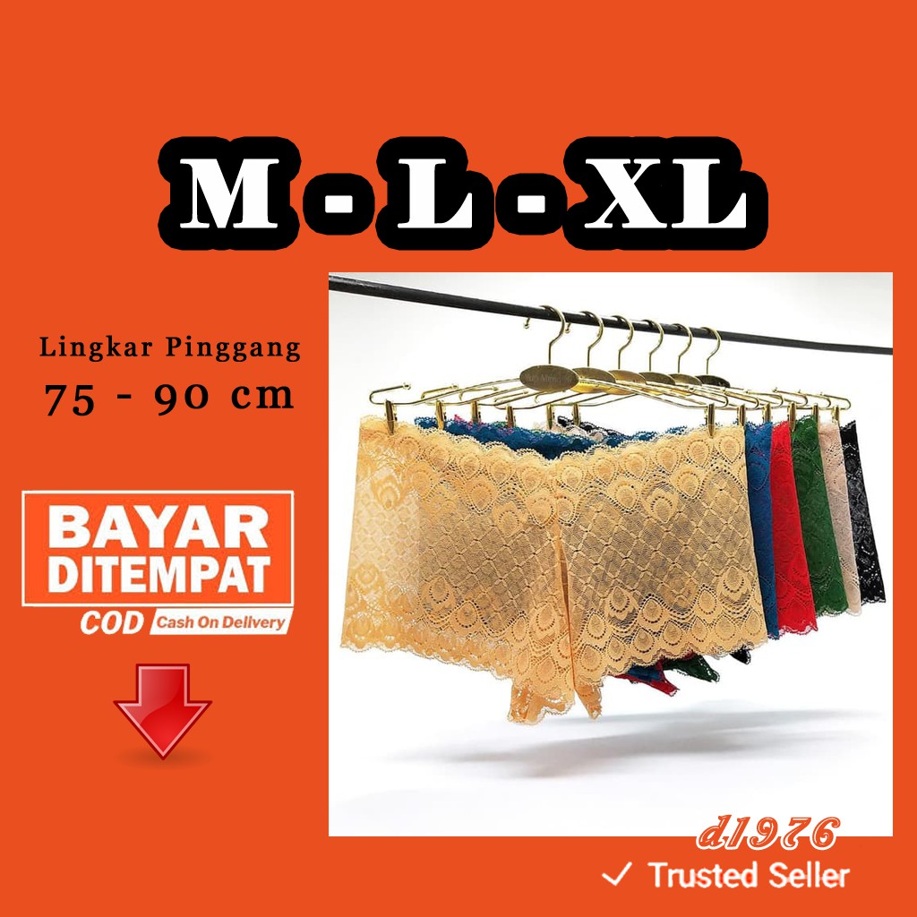 d1976 Celana Dalam Wanita Dewasa Size M L XL CD Perempuan G String Cewek Model Boxer Underwear H172