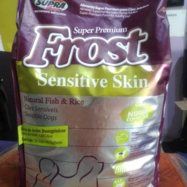 frost dog food sensitive skin 2.5kg super premium