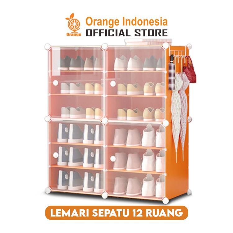 Rak Sepatu 12 Susun Anti Debu Layer rak sepatu plastik Tebal Shoe Rack Portable Serbaguna Kotak Sepatu Portab box sepatu rak sepatu