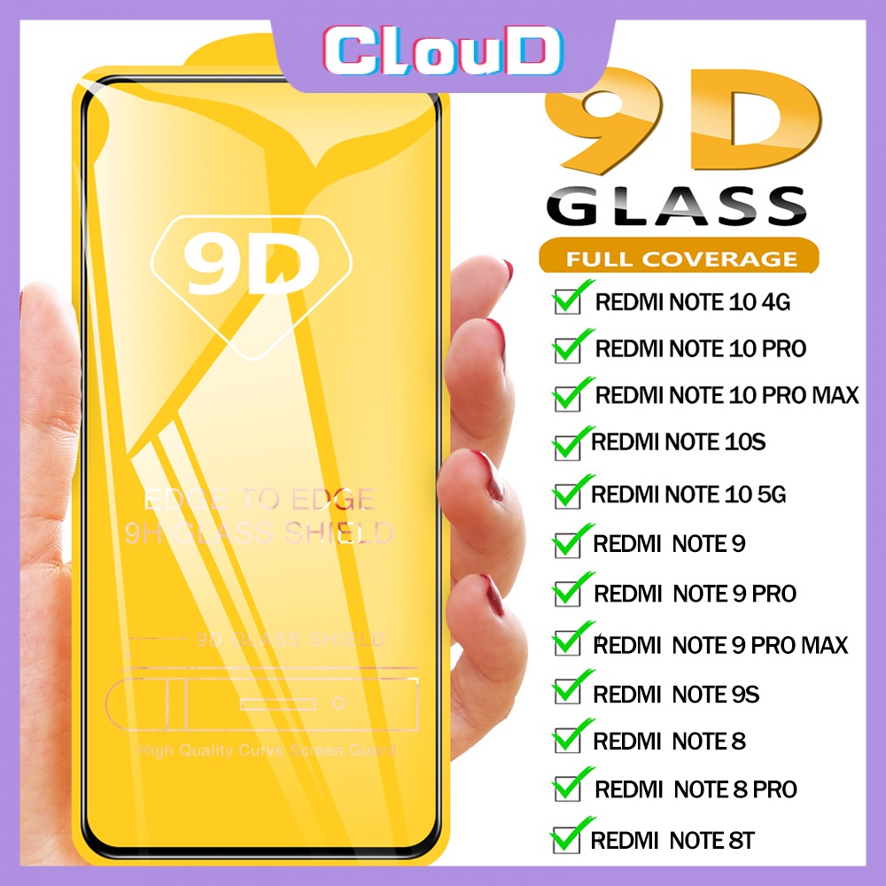 Xiaomi Redmi 12C 10 9D Full Coverage Tempered Glass Pelindung Layar Mi POCO M5 X3 NFC Pro POCO F4 F3 M3 12 12X 11T Redmi A1 9 9T 9A 9C 8 8A Note 10 10pro 10s 11 11pro 8 9 Sepatu 9pro 9s