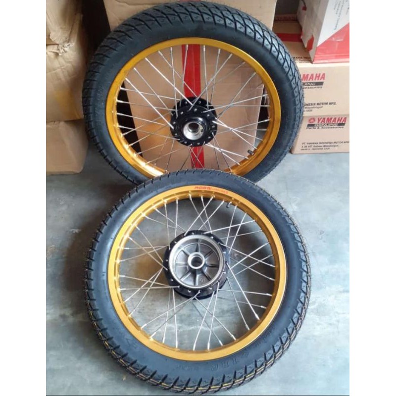 VELG VELK ROSSI ROSI 185 215 18 GOLD HITAM BAN NR 65 300 300 RXKING RX KING RXK RXS SPESIAL RUJI TDR