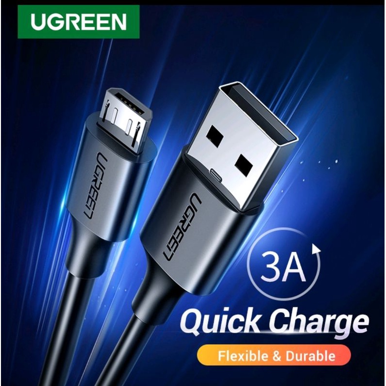 Ugreen Micro USB Kabel Charger / Data panjang 25cm 1M 2M