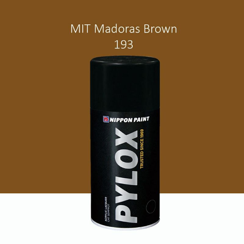 Pylox (Cat Semprot) Nippon Paint Solid Colour Netto 300 cc – MIT Madoras Brown 193