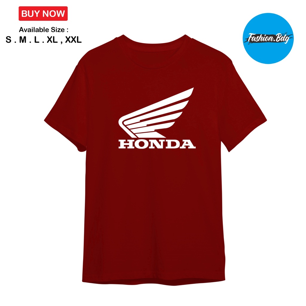 BAJU KAOS HONDA BAHAN KATUN COMBED 30S TERLARIS