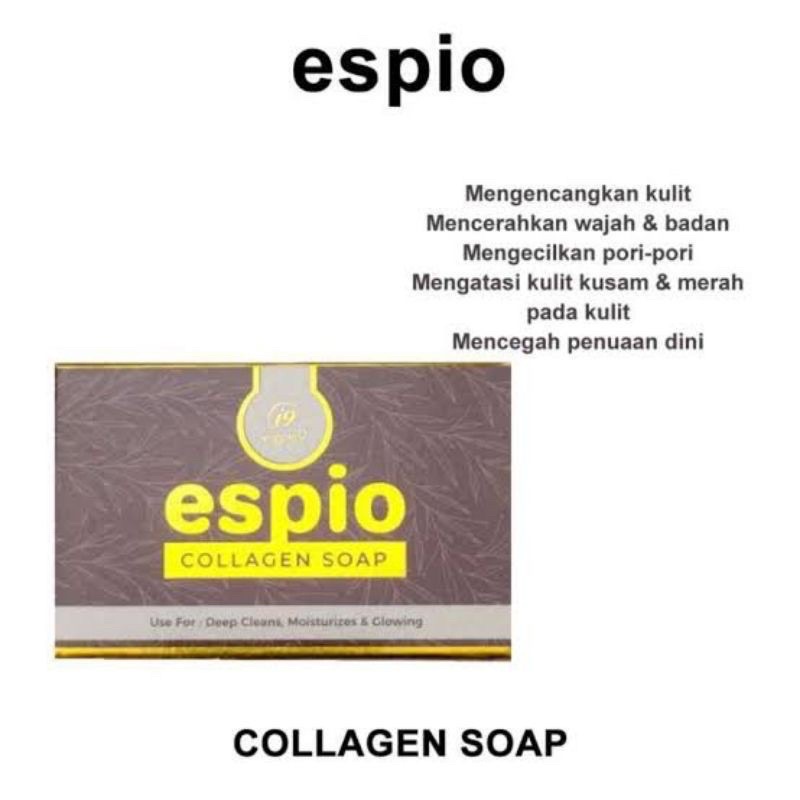 ESPIO Sabun COLLAGEN BPOM wajah dan badan terbukti mencerahkan kulit