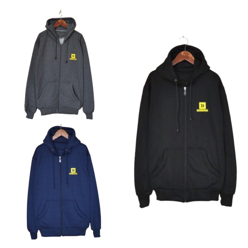 Jaket Bombboogie Zipper Bordir Premium