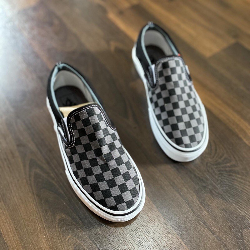 VANS SLIP ON CHECKER PEWTER